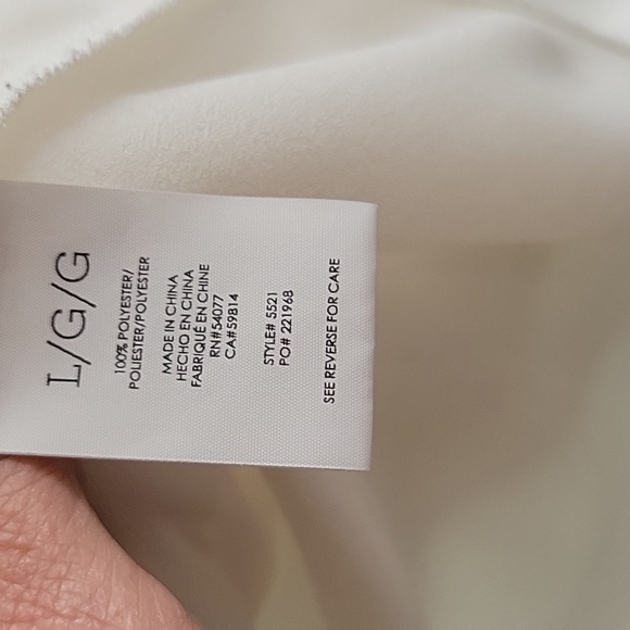 Cabi Flutter Sleeve Blouse Lg - Picture 4 of 5